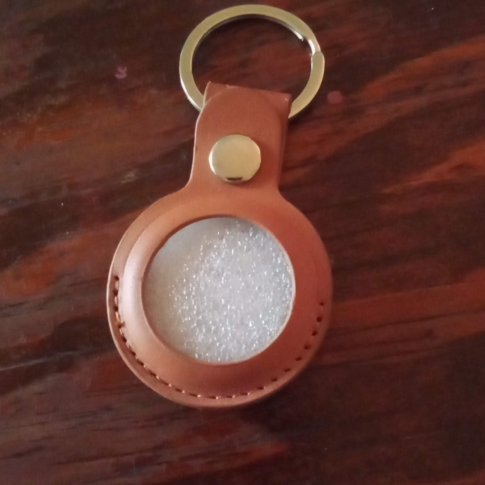 Leather  Keychain for Apple Air Tag Case